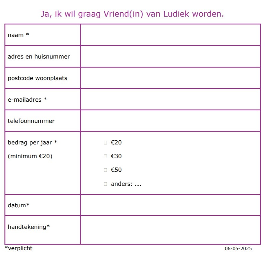 Vriend(in) van Ludiek worden